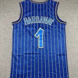 Men's basketball uniform Hardaway blue jersey